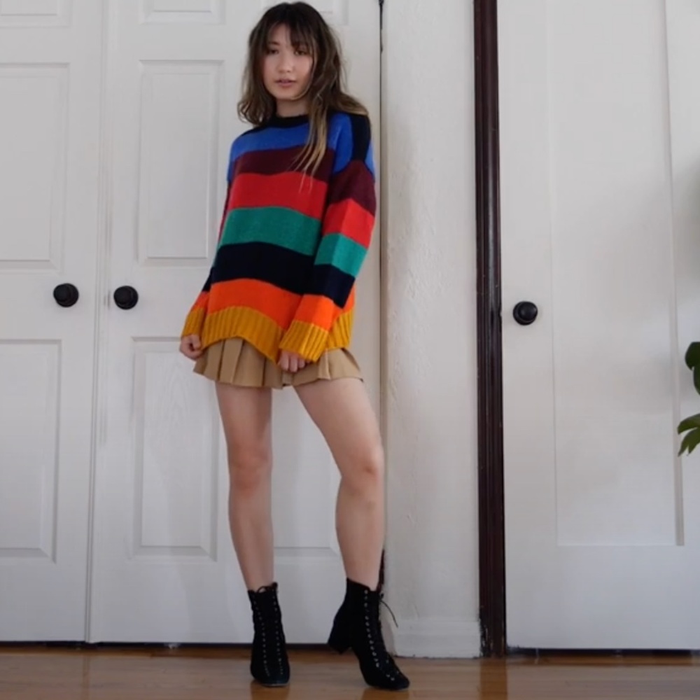 UO Bobby Boyfriend Striped Crew-Neck Sweater